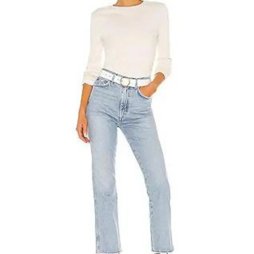 AGOLDE Pinch Waist High Rise Kick in Riptide - Picture 5 of 8